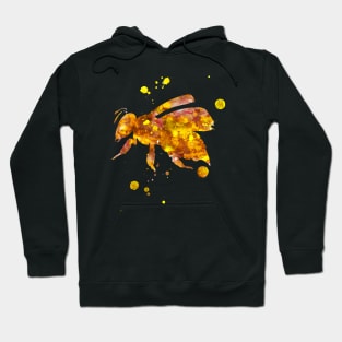 Bee Watercolor Painting Hoodie